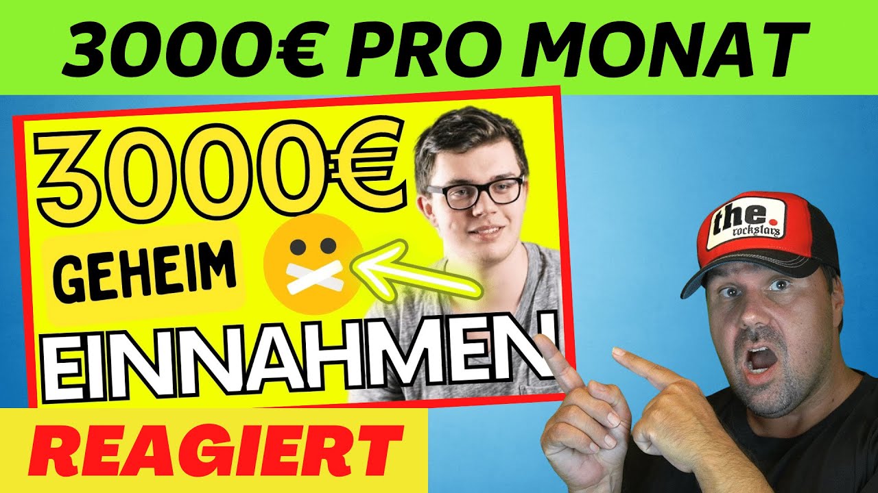 *GEHEIME* 3000€ 💰🔥 pro MONAT Einnahmequelle (PASSIVES EINKOMMEN) Geld verdienen 2023 - reagiert auf