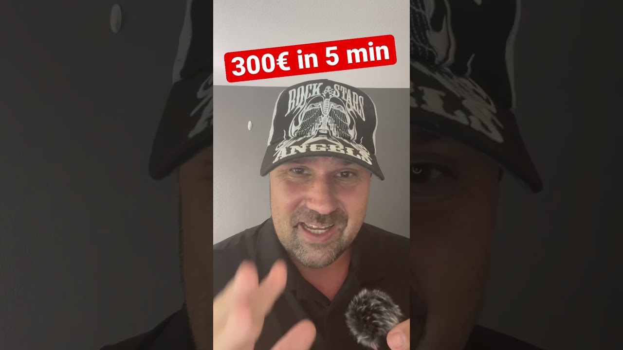 Geld verdienen: So verdienst du 300 € am Tag mit 5 Minuten Arbeit #shorts