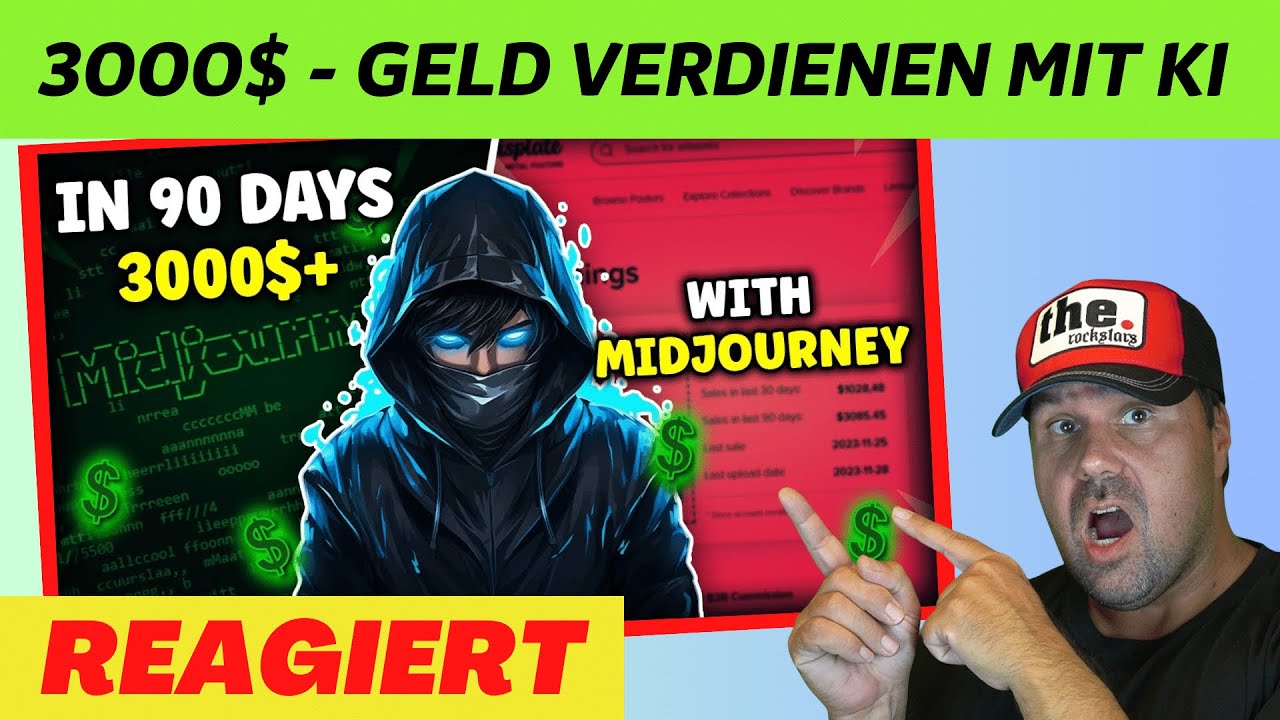 Nie wieder pleite: Online Geld verdienen mit KI - MidJourney | Geld verdienen mit Displate