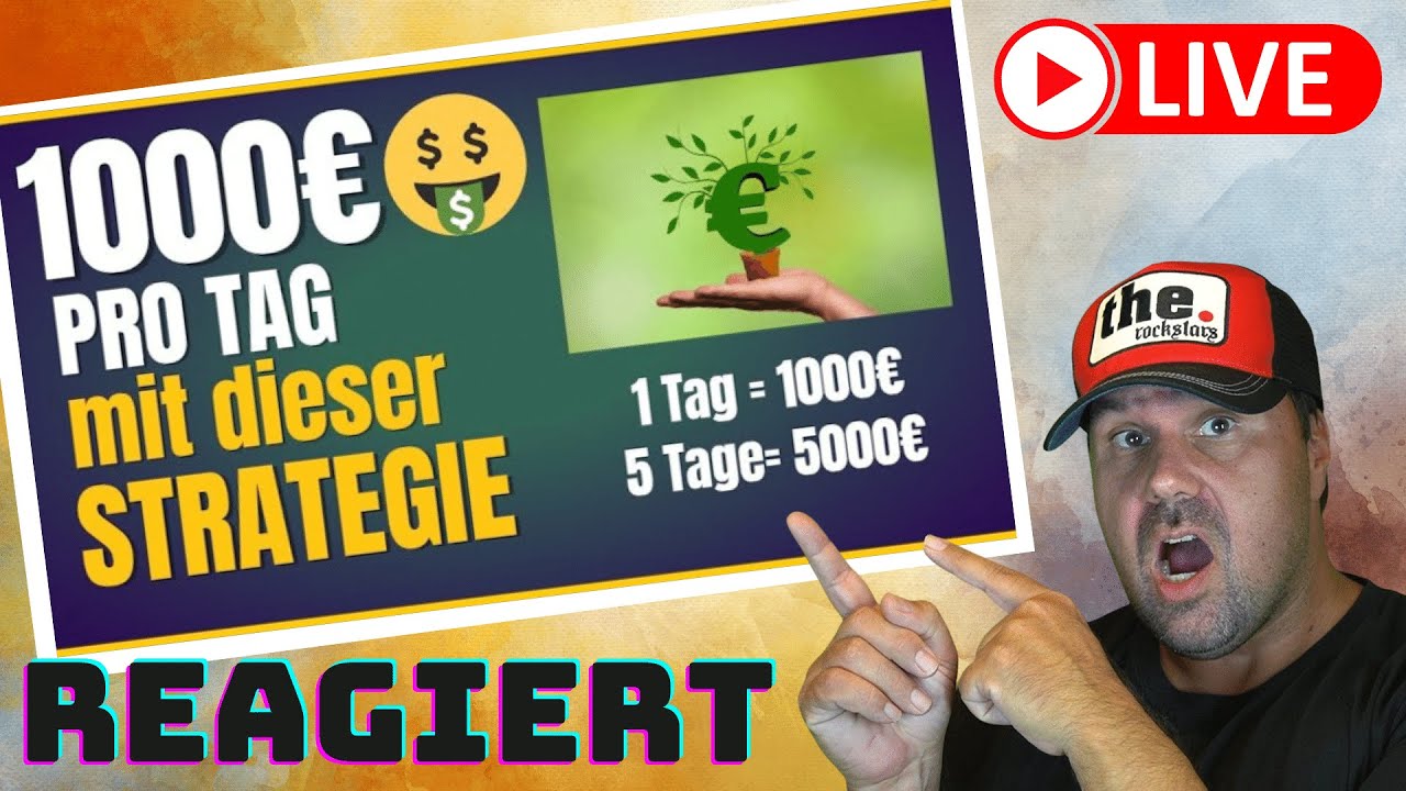 1000€ PRO TAG💰🤑💸 Online Geld verdienen 2022 (geniale Strategien für passives Einkommen) [Reaction]