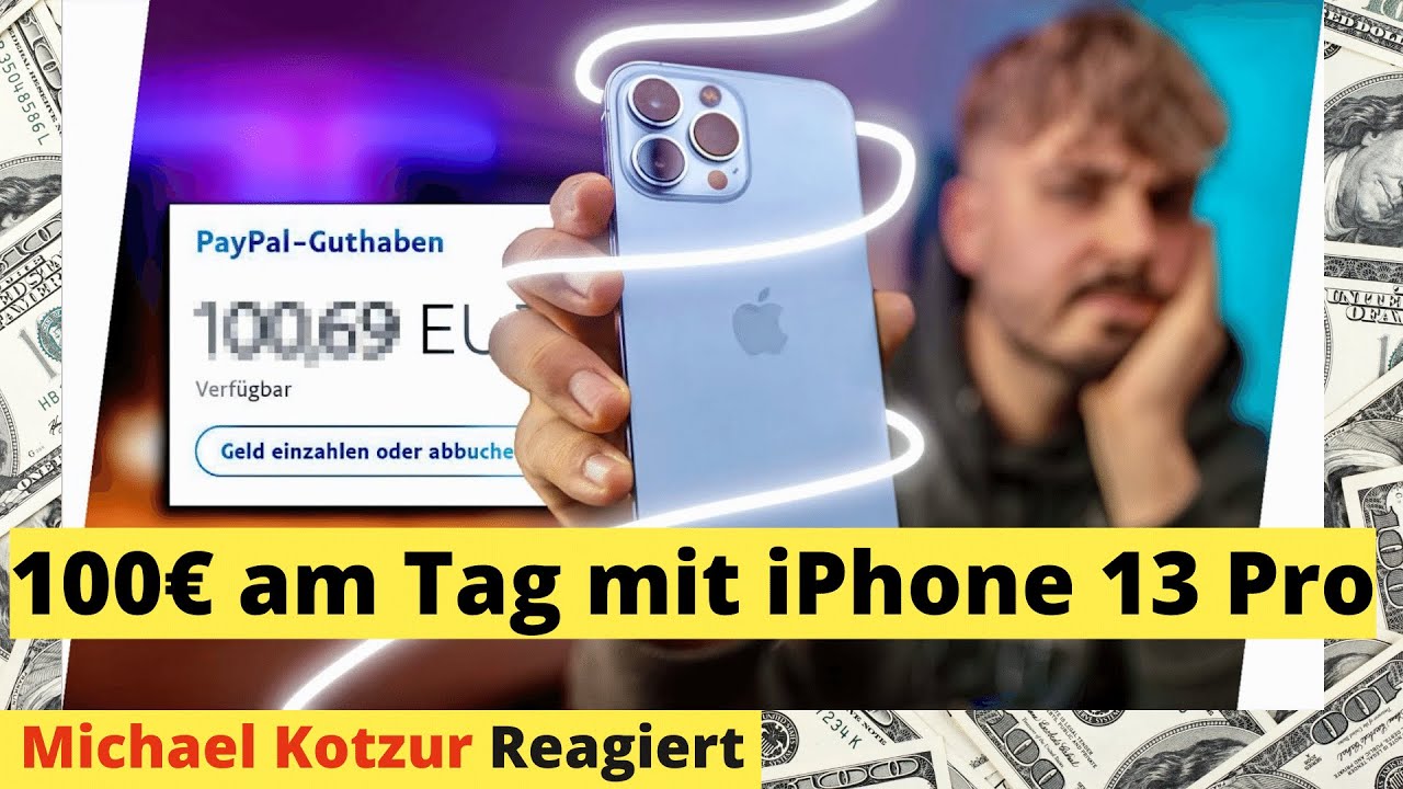 So habe ich 100€ am Tag mit iPhone 13 Pro Fotos verdient! - Michael reagiert auf