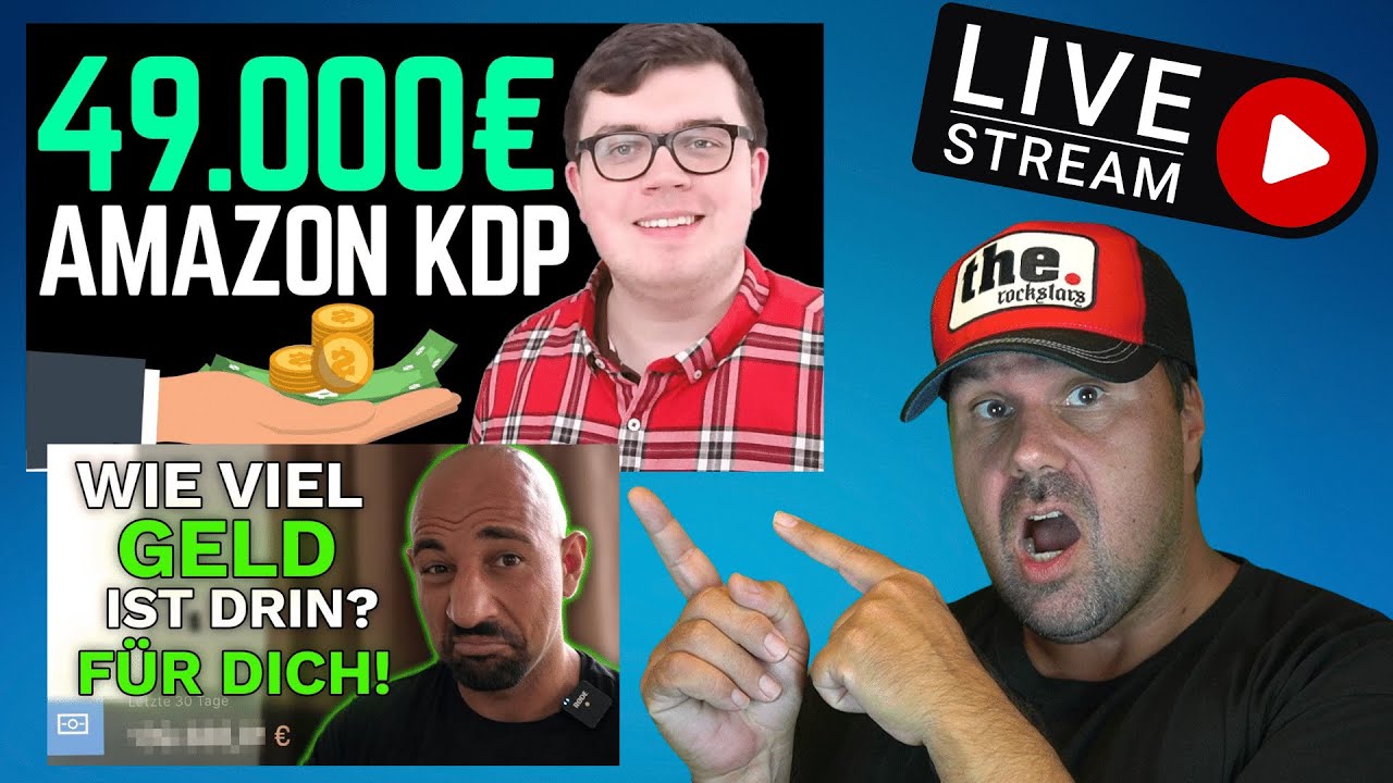 Live - Wie viel Geld kann man online WIRKLICH verdienen? +  49.000€/Monat mit Amazon KDP Low Content