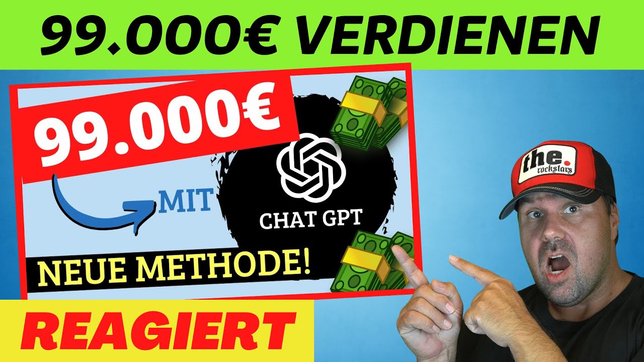 NEUE METHODE: Verdiene 99.000€ mit dieser GENIALEN KI 💰🔥 (ChatGPT für Anfänger) - reagiert auf