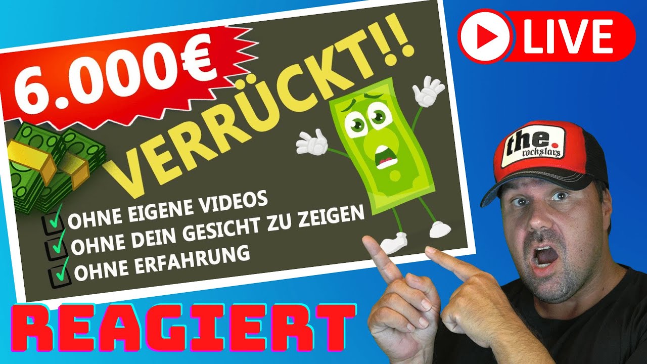 6.000€ PRO MONAT 💰 VERRÜCKTE METHODE (YouTube Geld verdienen ohne Erfahrung) - Michael reagiert auf