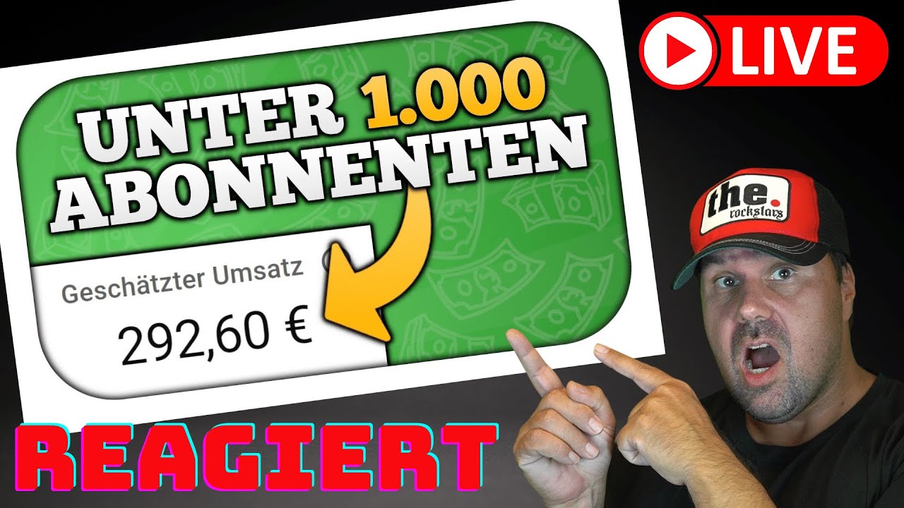 Wie du UNTER 1000 Abonnenten 2023 Geld mit YouTube verdienen kannst - Michael reagiert auf