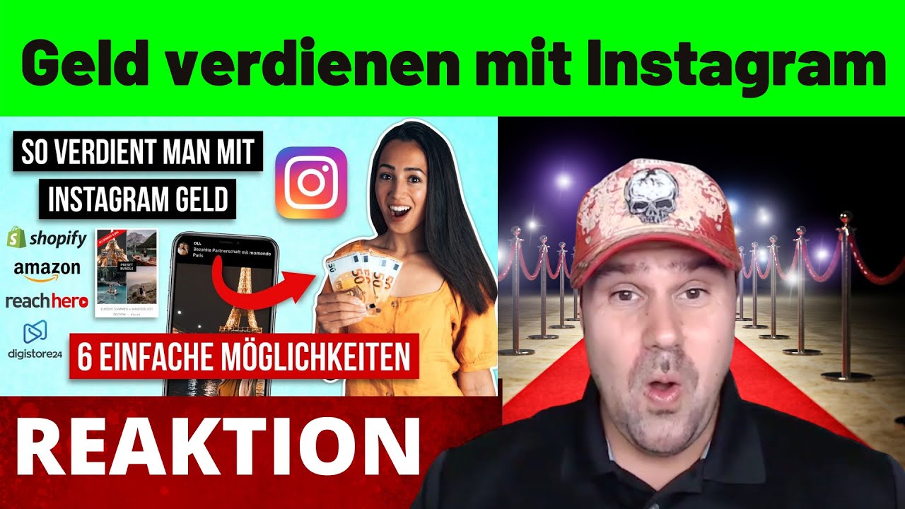 6 WEGE: Geld verdienen mit Instagram (wenig Follower) - Michael reagiert auf