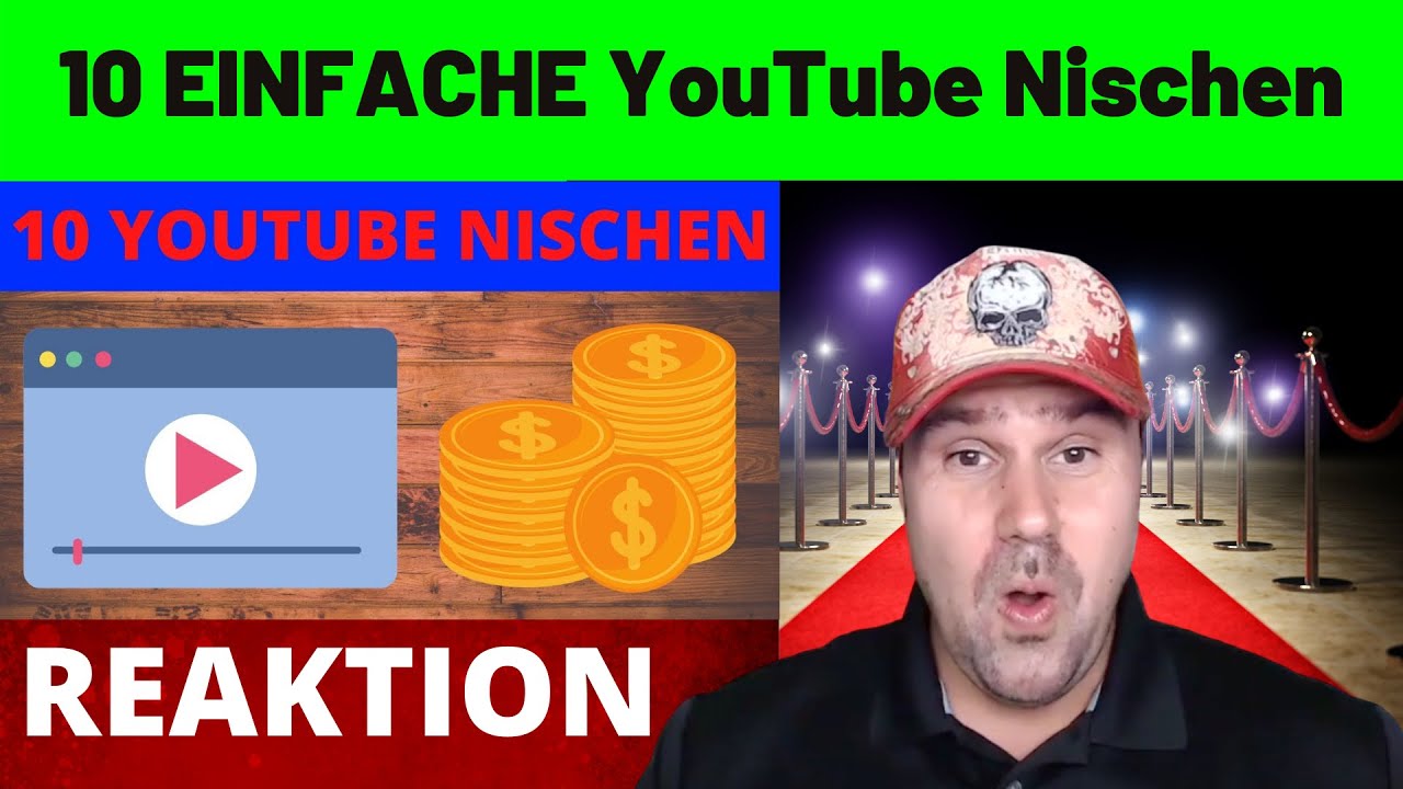 10 EINFACHE YouTube Nischen zum Geld verdienen - Michael reagiert auf
