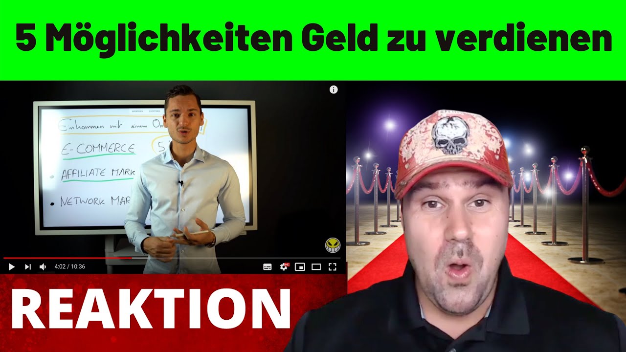 5 Möglichkeiten online Geld zu verdienen! - Michael reagiert auf