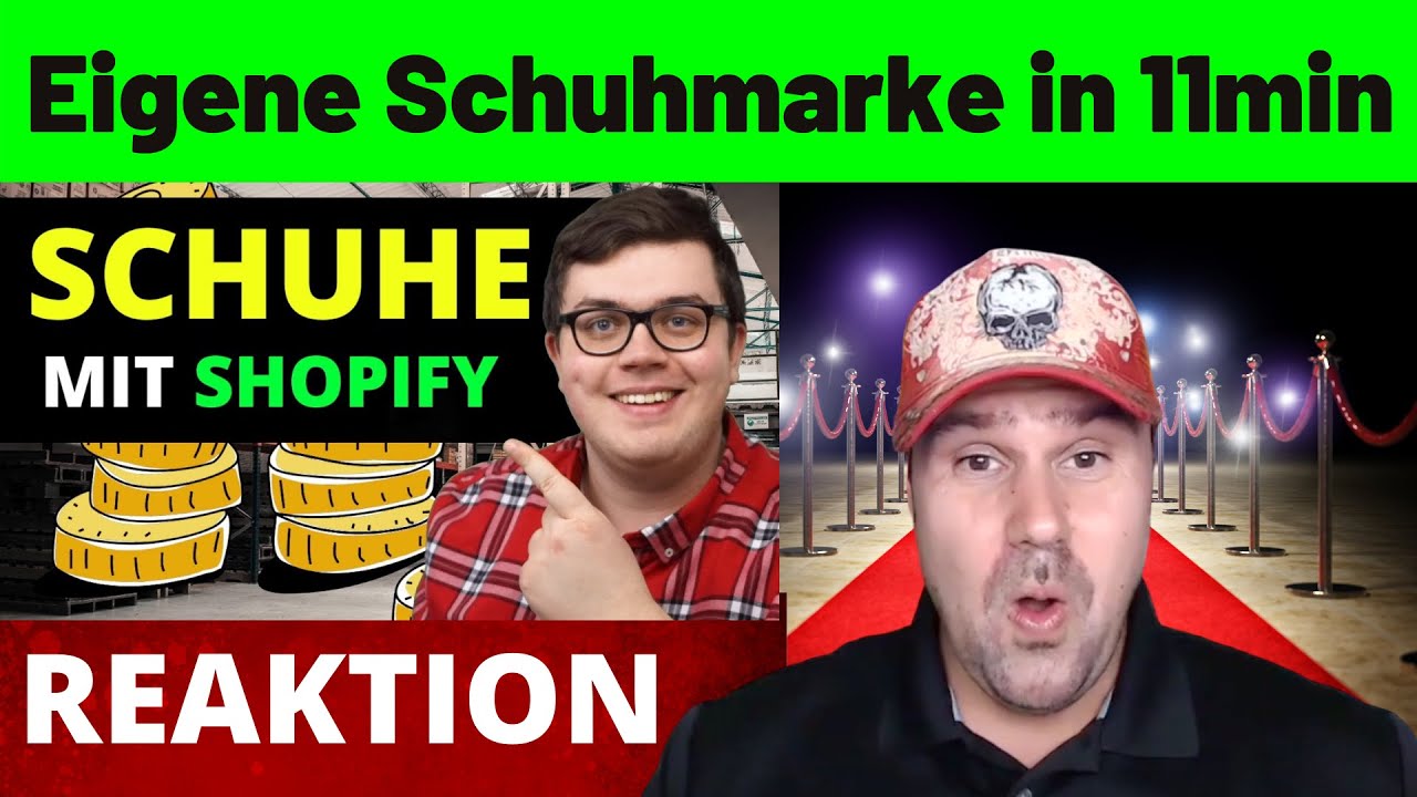 SHOPIFY: Launche in 11 Minuten deine eigene Schuhmarke - Michael reagiert auf