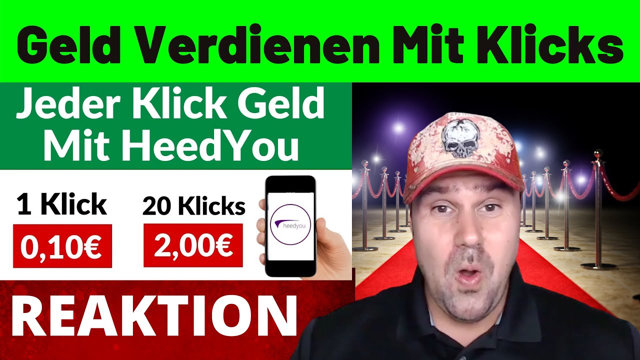 Wie Du Mit Jedem Klick auf HeedYou Geld verdienst! (Geld verdienen im Internet) Michael reagiert auf