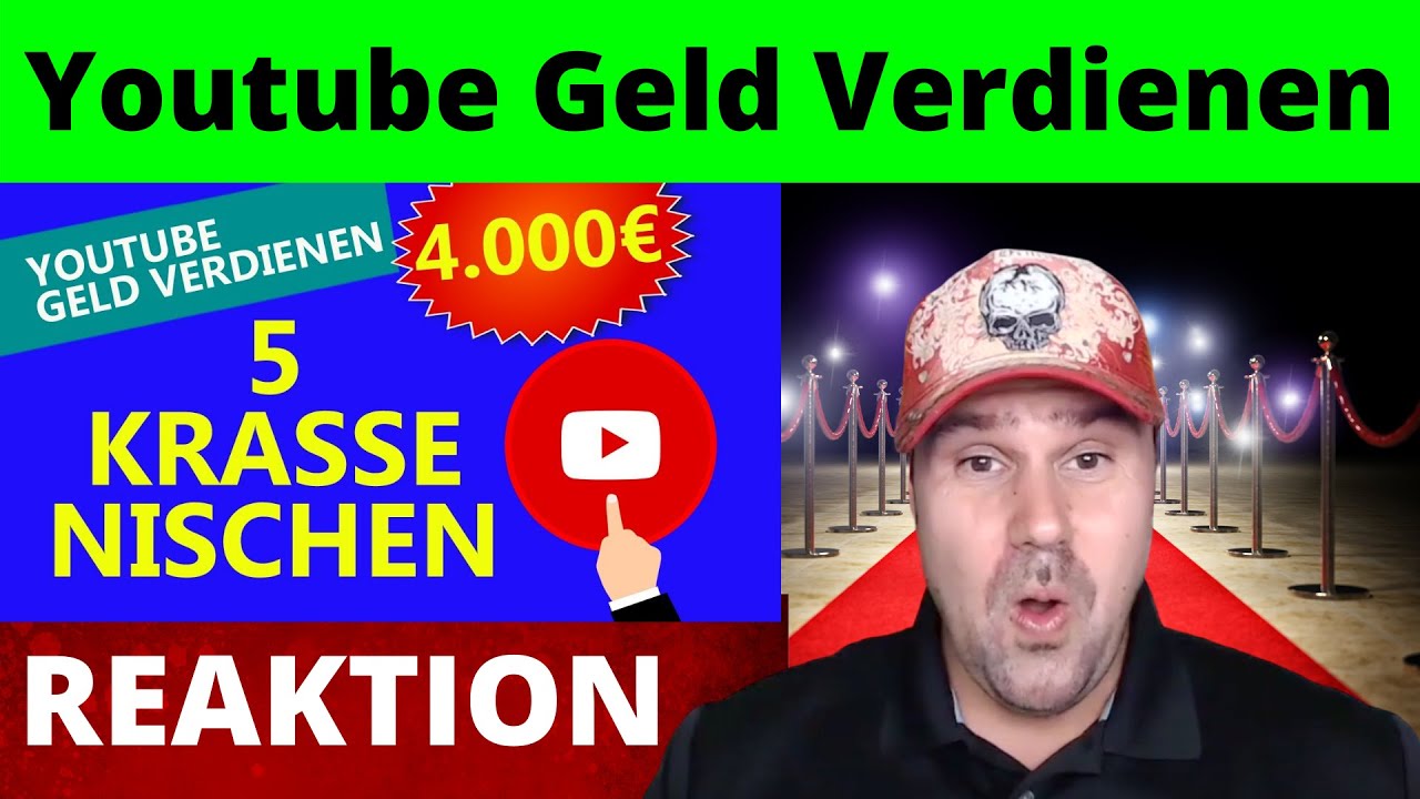 YOUTUBE Geld verdienen 🤑5 KRASSE NISCHEN, die dich reich machen können - Michael reagiert auf