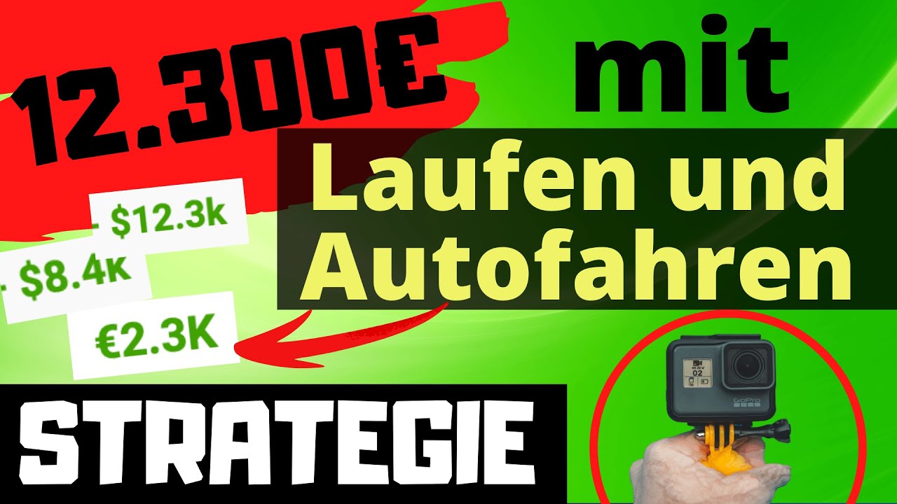 Geld verdienen mit Laufen und Autofahren💰 (Passives Einkommen mit Geniale Geld Ideen)