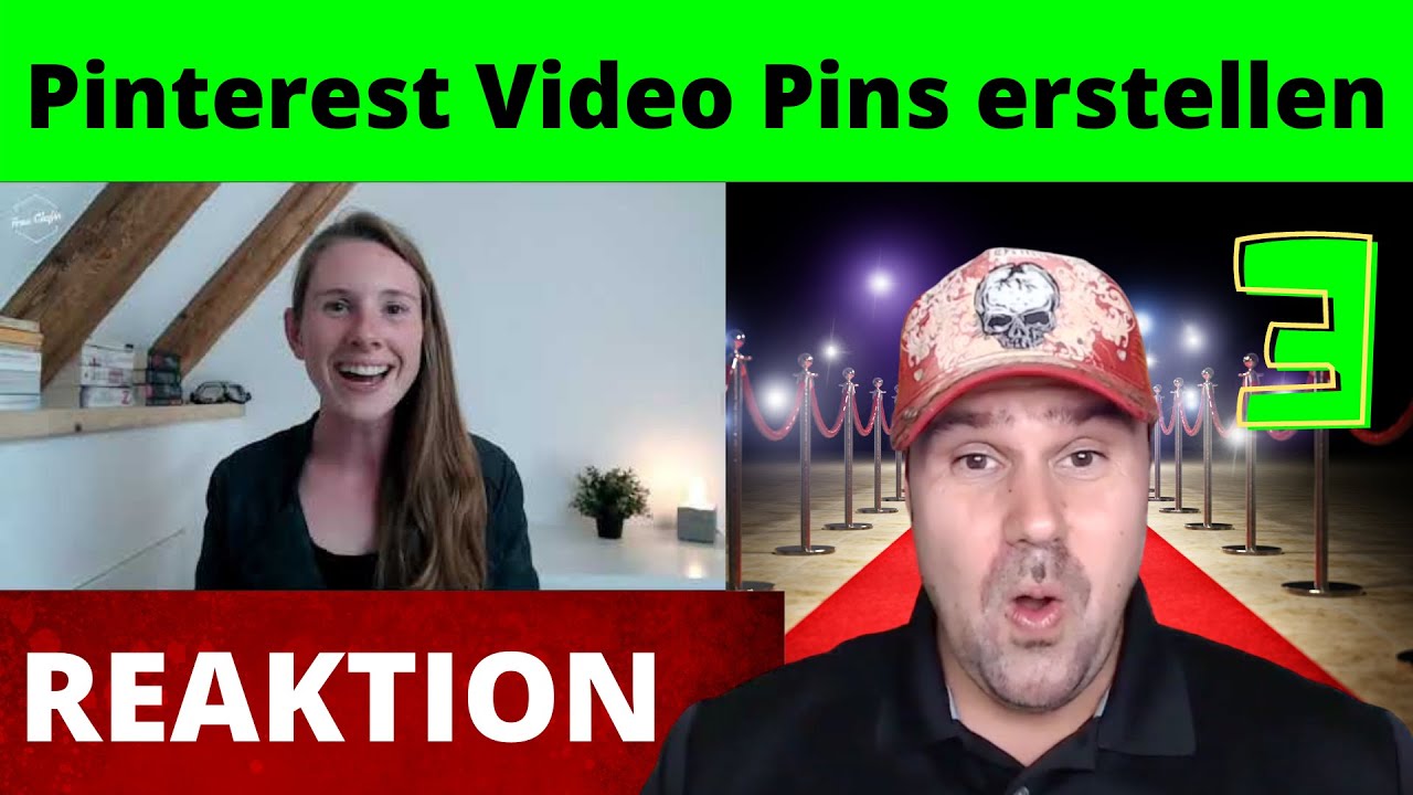 Pinterest Video Pins erstellen mit Canva - Tutorial - Michael reagiert auf