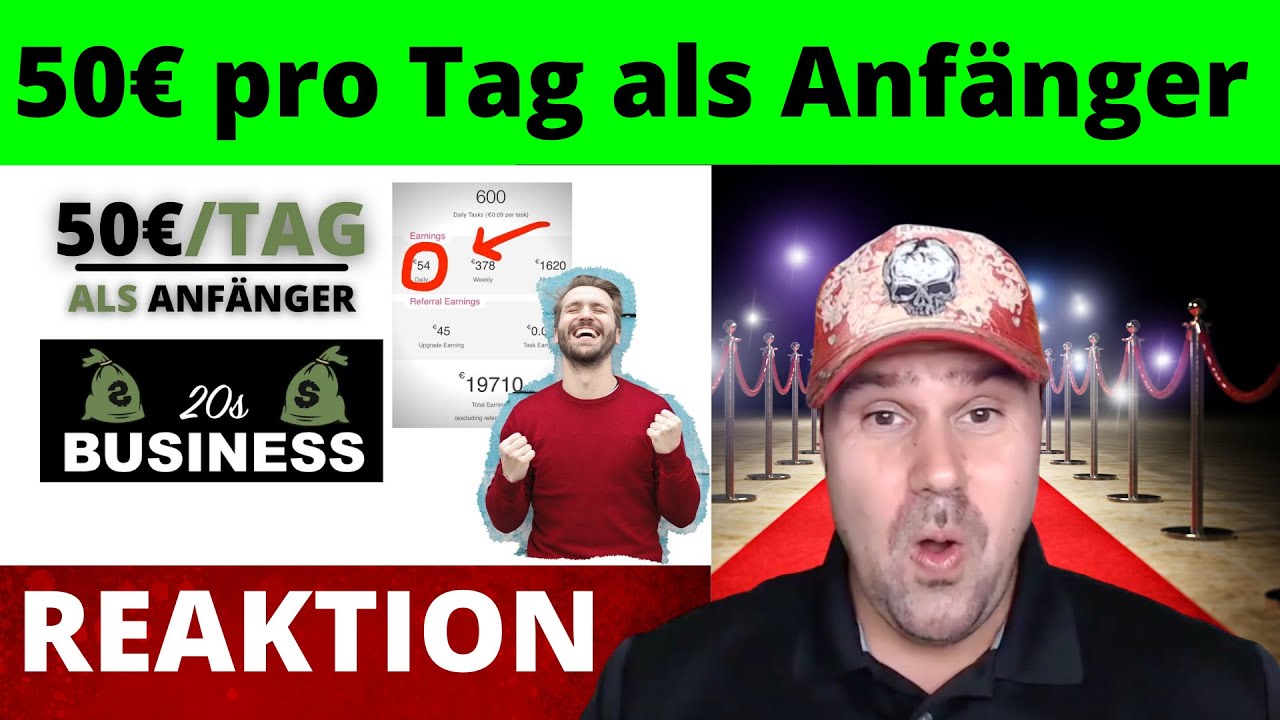 So verdienst du 2023 Online 50€ pro Tag als Anfänger (ohne Vorwissen) ✅ Michael reagiert auf