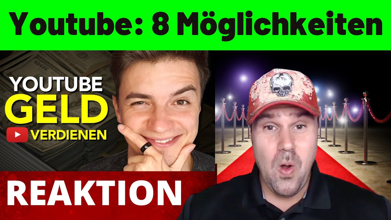 Wie kann ich mit Youtube Videos Geld verdienen? 💰 8 Möglichkeiten - Michael reagiert auf