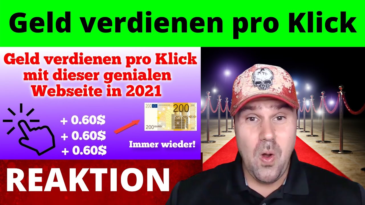 Geld verdienen pro Klick mit dieser Webseite 2023 - Michael reagiert auf