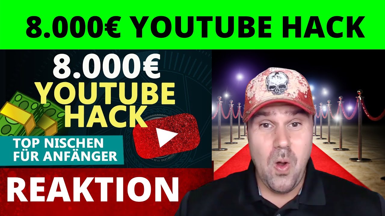8.000€ YOUTUBE HACK 💰 (3 Tipps zum Geld verdienen mit YouTube ohne dein Gesicht ) - reagiert auf