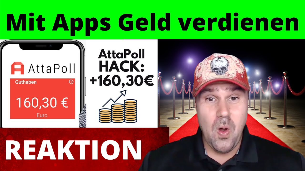 Attapoll Hack: 160,30€ mit attapoll verdienen! 💰 Mit Apps Geld verdienen 2022 [Michael Reagiertauf]