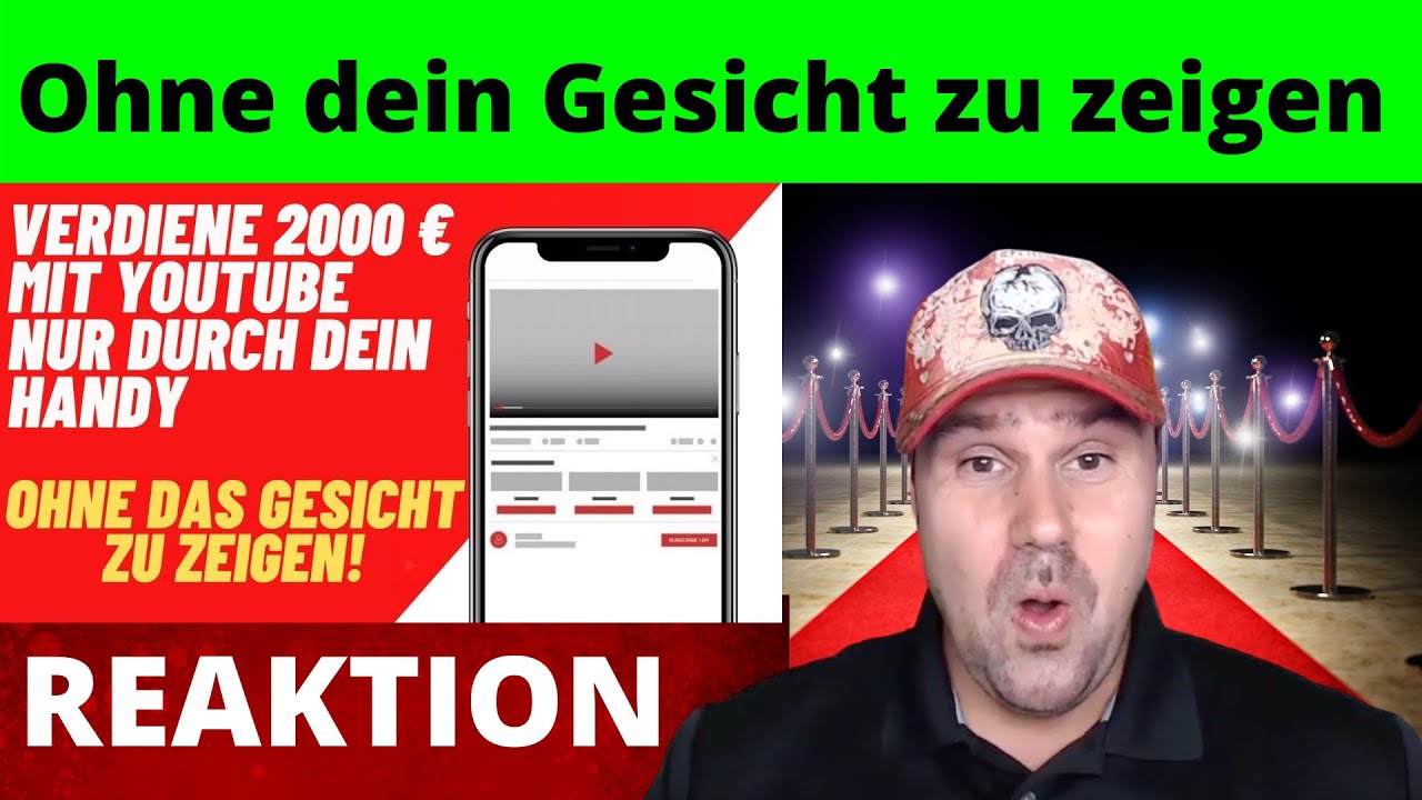 Verdiene Online mit deinem Handy Geld durch Youtube - Ohne Gesicht zu zeigen! [Michael Reagiertauf]