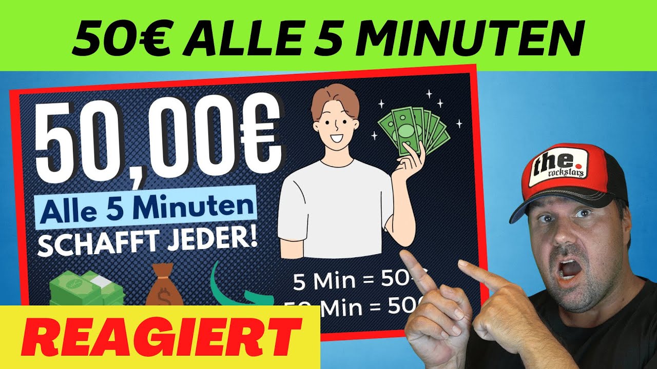 50€ ALLE 5 Minuten🤯🚀💸 Online Geld verdienen 2024 OHNE Risiko | Michael reagiert