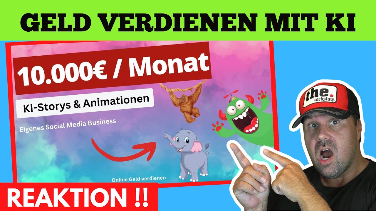 Geld verdienen mit KI  🤑💸 10 000€ Monat durch KI Storys & Animationen  - @MichaelKotzur  reagiert